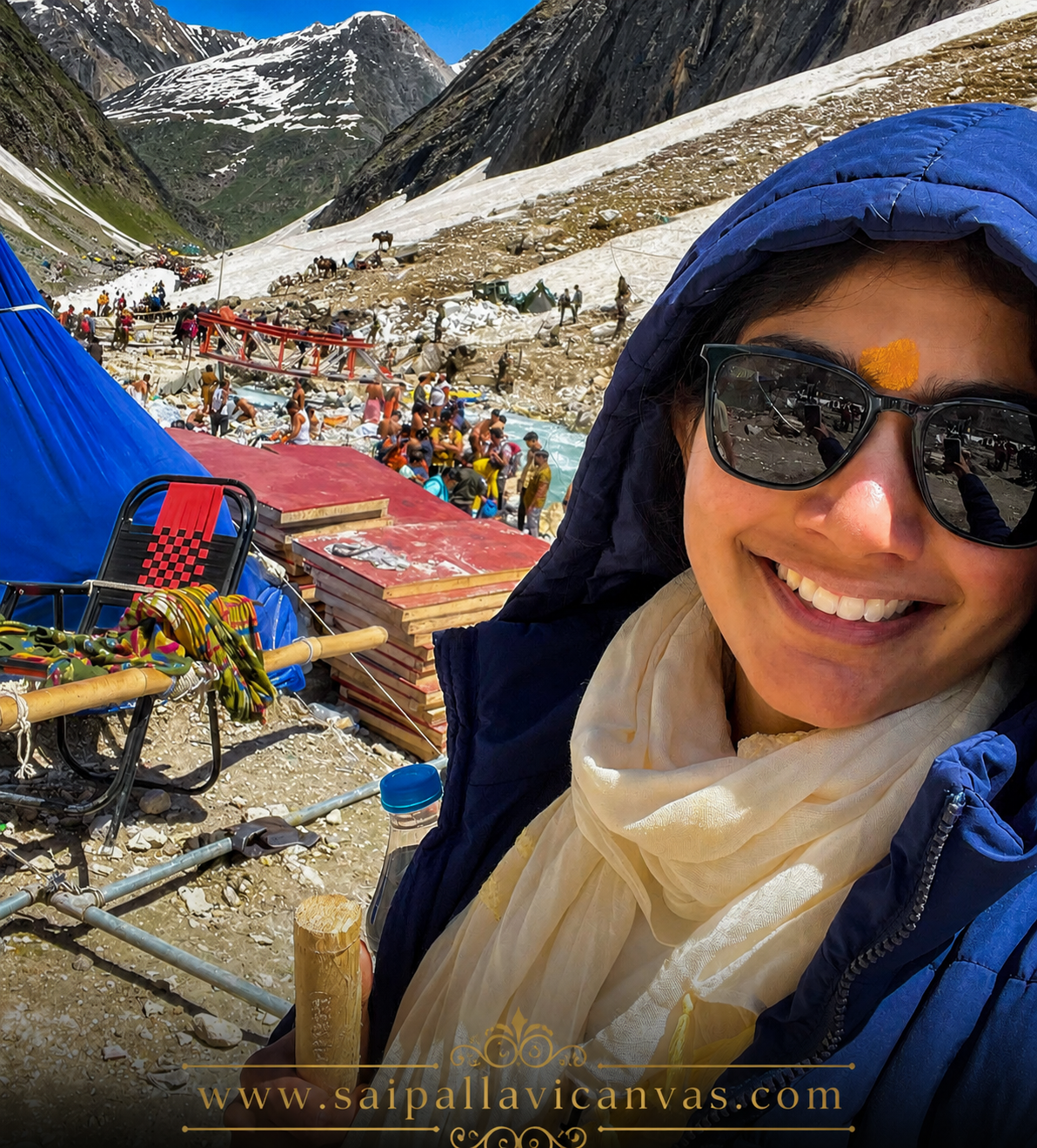 Sai Pallavi honoured by Army and CRPF personnel during Amarnath Yatra