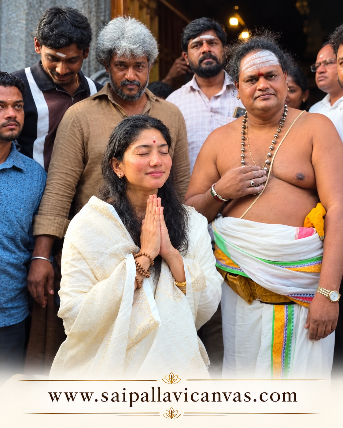 Sai Pallavi at Arunachaleswarar Temple, Tiruvannamalai